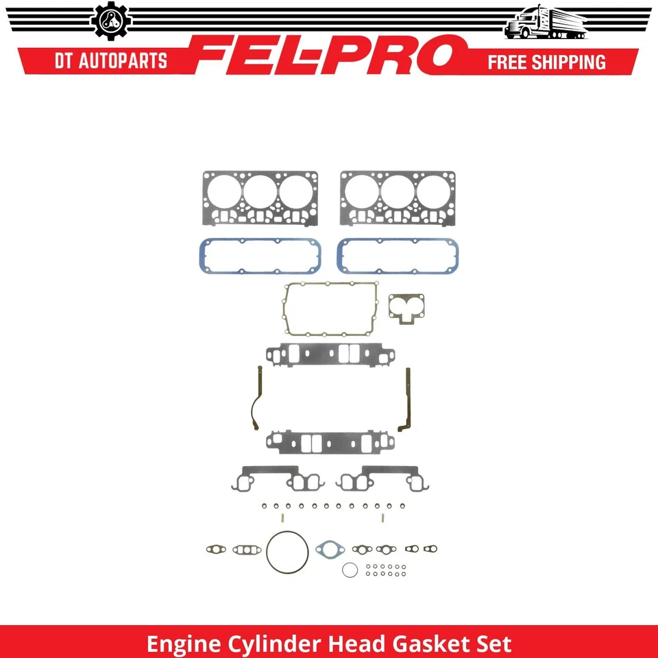 For 1998-1999 Dodge Durango 3.9L V6 Engine Cylinder Head Gasket Set Fel-Pro - Image 1 of 1
