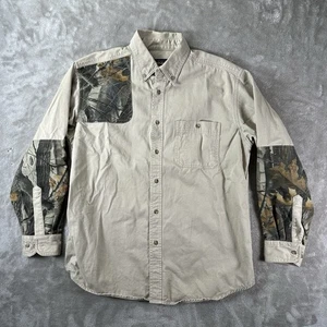 WOOLRICH Camo Large Realtree Hardwoods Heavy Khaki Hunting Shooting Shirt Padded - Picture 1 of 9