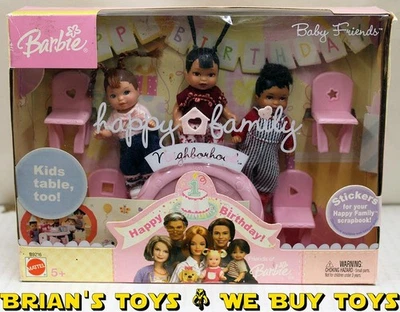 Muñeca Barbie Feliz Familia Vecindario Feliz Cumpleaños Nikki Bebé Amigos Sin Reserva Foto 1 de 4