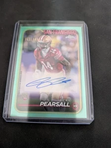 RA-RPE - Ricky Pearsall Autograph Rookie RC 199 - Topps Chrome Football 2024 - Bild 1 von 2