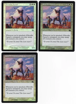 Reveille Squad x3 3x 2000 Prophecy FOIL White Uncommon Creature MTG NM AZ1 - Image 1 of 2