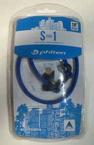 Phiten S1 Aqua-Metall Titan infundiert Halskette blau 18 Zoll brandneu - Bild 1 von 2