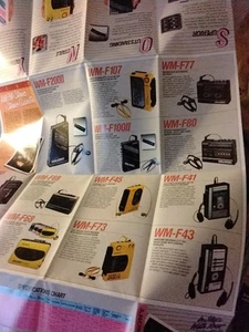 Vintage 1987 SONY WALKMAN Print Ad FOLD OUT POSTER NEW - Picture 1 of 13