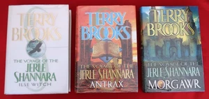 3 Terry Brooks Voyage Of The Jerle Shannara Hardcover Books Witch Antrax Morgawr - Picture 1 of 8