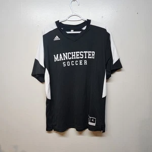 Adidas Manchester United Shirt Mens XL Black Stripes Jersey - Picture 1 of 5