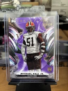 2024 Topps Inception Football 1993 Michael Hall Jr Rookie Purple /125 - Bild 1 von 2
