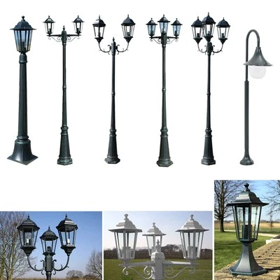 vidaXL Außenleuchte Klassische Gartenlaterne Wegleuchte Außenlampe Sockelleuchte - Bild 1 von 4