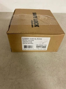 Palanca de puerta de entrada con llave Kwikset SL5000GV vid, níquel satinado - Imagen 1 de 2