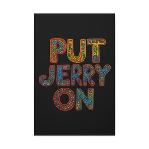 Jerry Garcia Painting Grateful Dead Matte Canvas, Stretched, 1.25" - Picture 1 of 17