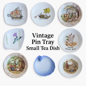 Decorative Trinket Dish β Small Pin Tray or Tea Plate - Picture 1 of 34
