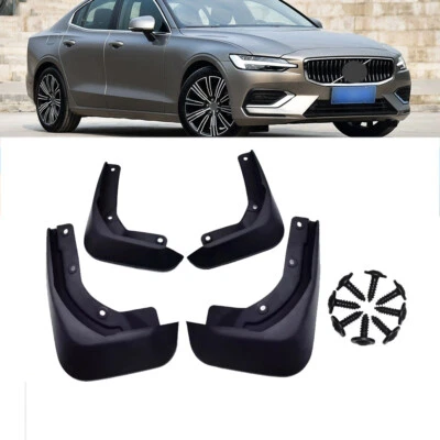 Juego de protectores contra salpicaduras moldeados genuinos guardabarros para Volvo S60 2019-2024 sedán Foto 1 de 4