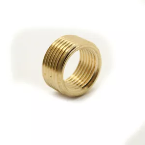 Thrifco 5318101 3/8 Inch x 1/8 Inch Brass Face Bushing - Picture 1 of 4