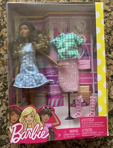 Barbie Doll & Fashions Brunette Set Imperfect Package - Picture 1 of 12