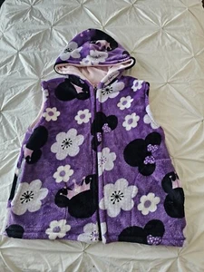 Minnie Mouse floral purple vest, kid size 12 - Picture 1 of 4