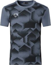 Men's Sport Quick Dry Short Sleeves Slim Fit Tennis T-Shirt LSL204 Gray XL