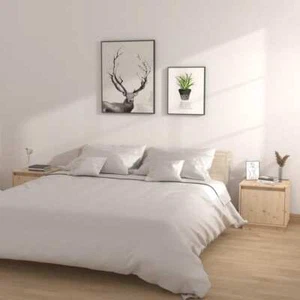 Comodini 2 pz 40x30x40 cm in Legno Massello di Pino - Foto 1 di 9