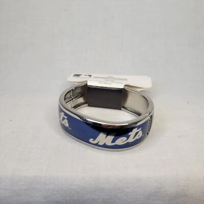 New York Mets Game Time MLB Bracelet / Bangle Blue Metal Sports Baseball New - Image 1 of 4