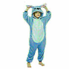 Kids/aldult Cartoon Animal Pajamas Cosplay Blue Stitch Sleepwear Costume