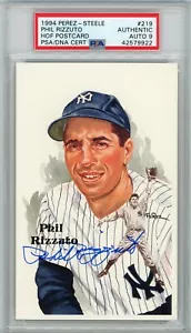 Phil Rizzuto Signed Perez Steele - PSA DNA 9 - Picture 1 of 1