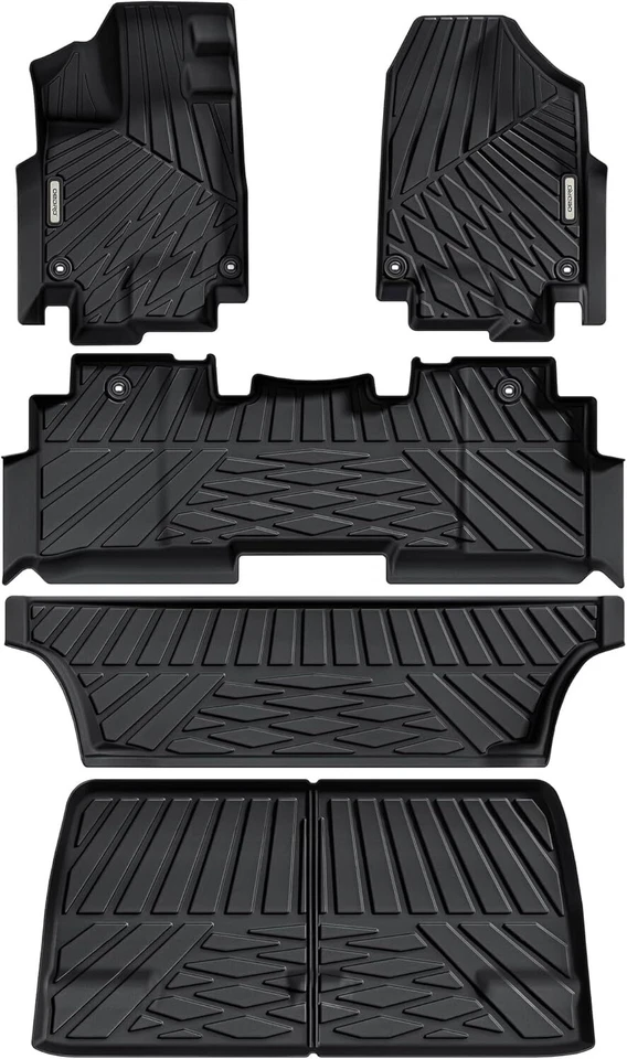 OEDRO Floor Mats & Cargo Liner for 2018-2025 Honda Odyssey TPE All weather Mats Foto 1 de 4