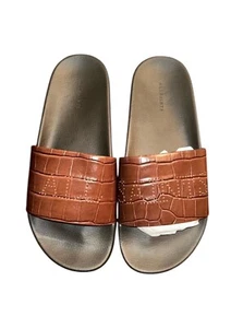 All Saints Brown Slide Leather Slides(Size 39) - Picture 1 of 7