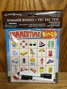Classic Games Travel Bingo & Tic Tac Toe Road Trip And Summertime Bingo - Picture 1 of 3