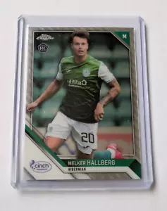 Melker Hallberg Hibs Hibernian 2021-22 Topps Chrome SPFL #138 Rookie - Picture 1 of 5