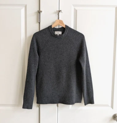 Jack Spade Sweater Men XS Gray Lambswool Crew Neck Lightweight Soft Pullover - Image 1 of 4