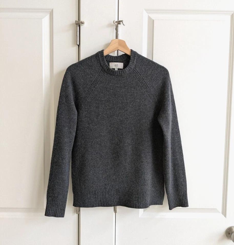 Jack Spade Sweater Men XS Gray Lambswool Crew Neck Lightweight Soft Pullover - Image 1 of 4