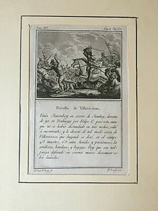 VILLAVICIOSA, BATALLA. Grabado de Enguidanos, ca. 1819 - Picture 1 of 1