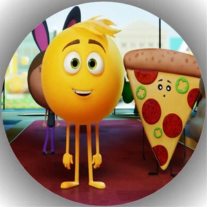 Ostia torta compleanno festa immagine torta fondente cialda emoji il film P13 - Foto 1 di 1