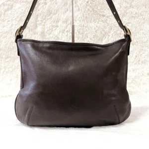 Extremely Rare Made In USA Old Coach 9213 Shoulder Bag Dark Brown Vintage USED - Picture 1 of 14