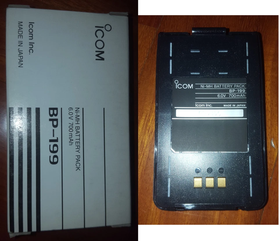 RICAMBI ICOM BP-199 BATTERIA SPARE BATTERY ORIGINALE GENUINE BP199 NUOVA T81 T8  - Immagine 1 di 1