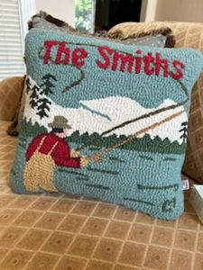The Smiths family fly fishing themed decor chandler 4 corners throw pillow gift - Picture 1 of 12