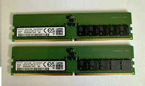 2x 32GB 64GB 4800MHz DDR5 ECC UDIMM Ram komp. Dell PN 2x SNPP0YCGC/32G, AC027076 - Bild 1 von 1