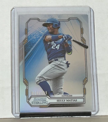 2019 Bowman Sterling Seuly Matias Prospect Refractor Parallel (64/199) - Image 1 of 2