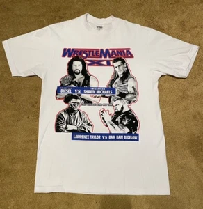 Vintage Wrestlemania XI Diesel Bam Bam Bigelow Shawn Michaels WWF Shirt Size L - Bild 1 von 8