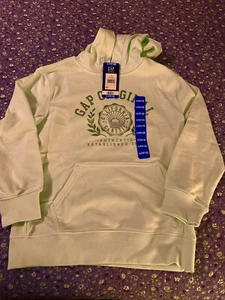Gap Girls Mint Green Hoodie NWT L 10/12 - Picture 1 of 3