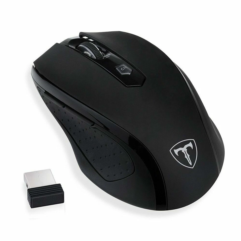 Wireless Optical mouse & usb receiver for Dell Toshiba Apple Chromebook Laptop - Image 1 of 4