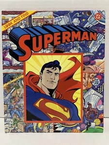 Vintage 1996 DC Comics Superman - Look and Find - Hardcover Book Joe Edkin - Picture 1 of 11