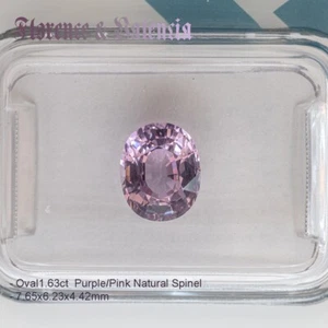 Purple Pink Spinel 1.63ct IGI Certified Oval 7.65x6.23x4.42 - Picture 1 of 8