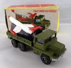 FRENCH DINKY TOYS #620 MILITARY BERLIET GAZELLE Rocket Launcher WORKS BOXED - Picture 1 of 9