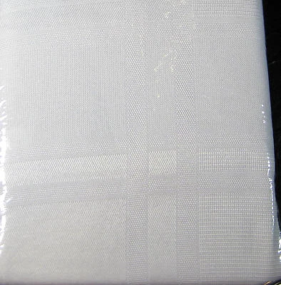   Chelsea Microfiber Tablecloths Resists Stains White  Assorted Sizes Obl. & Rd - Image 1 of 3