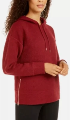 Sudadera con Capucha Ideology Mujer Dobladillo con Cremallera Color Granate/Rojo Cereza Mediana Nueva con Etiquetas Foto 1 de 2