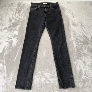Baldwin Kansas City 76 Slim Jeans Men 30x34 Black Onyx USA Made Designer $228