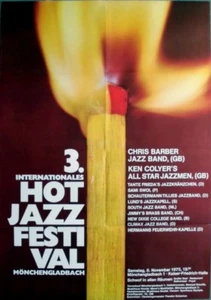 HOT JAZZ FESTIVAL - 1975 - Plakat - In Concert - Poster - Mönchengladbach - Picture 1 of 1