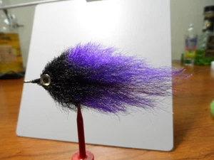 Saltwater flies,EP baitfish size 2/0 Purple and Black Bunker Tarpon ,Snook - Picture 1 of 4