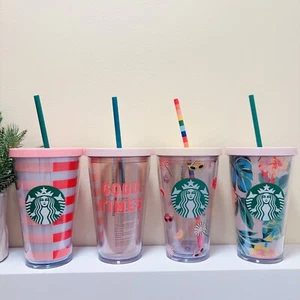 4x Starbucks Thailand Bando 16 oz tumbler bundle - Picture 1 of 15