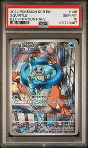 POKEMON STELLAR CROWN SQUIRTLE #148 ILLUSTRATION RARE PSA 10 GEM MINT #101728467 - Picture 1 of 2