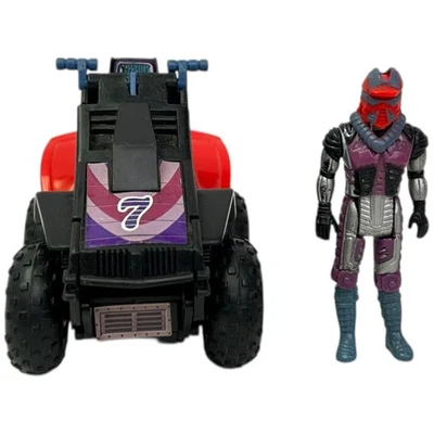 Figura de lodo Lester completa de iguana MASK de colección 4 ruedas M.A.S.K. Kenner 1987 Foto 1 de 4